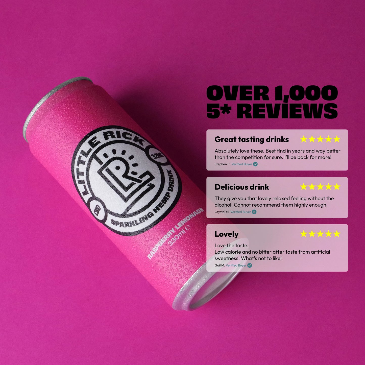 Raspberry Lemonade - CBD Drink