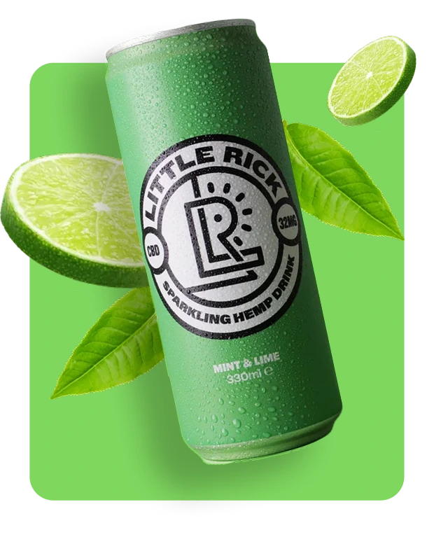 Little Rick lime 32mg CBD drink